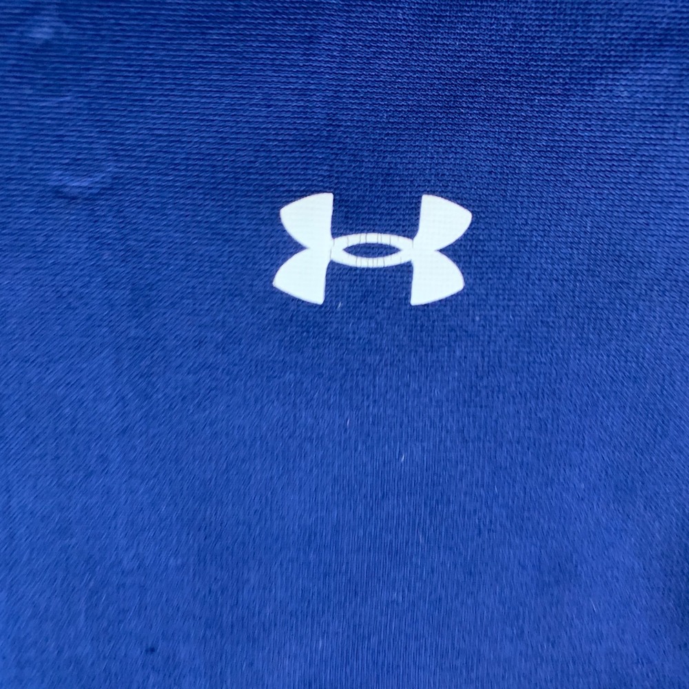 Under Armour Jacket Mens Medium Royal Blue Good Fleece Lined Quarter Zip 1359855 - Picture 4 of 9